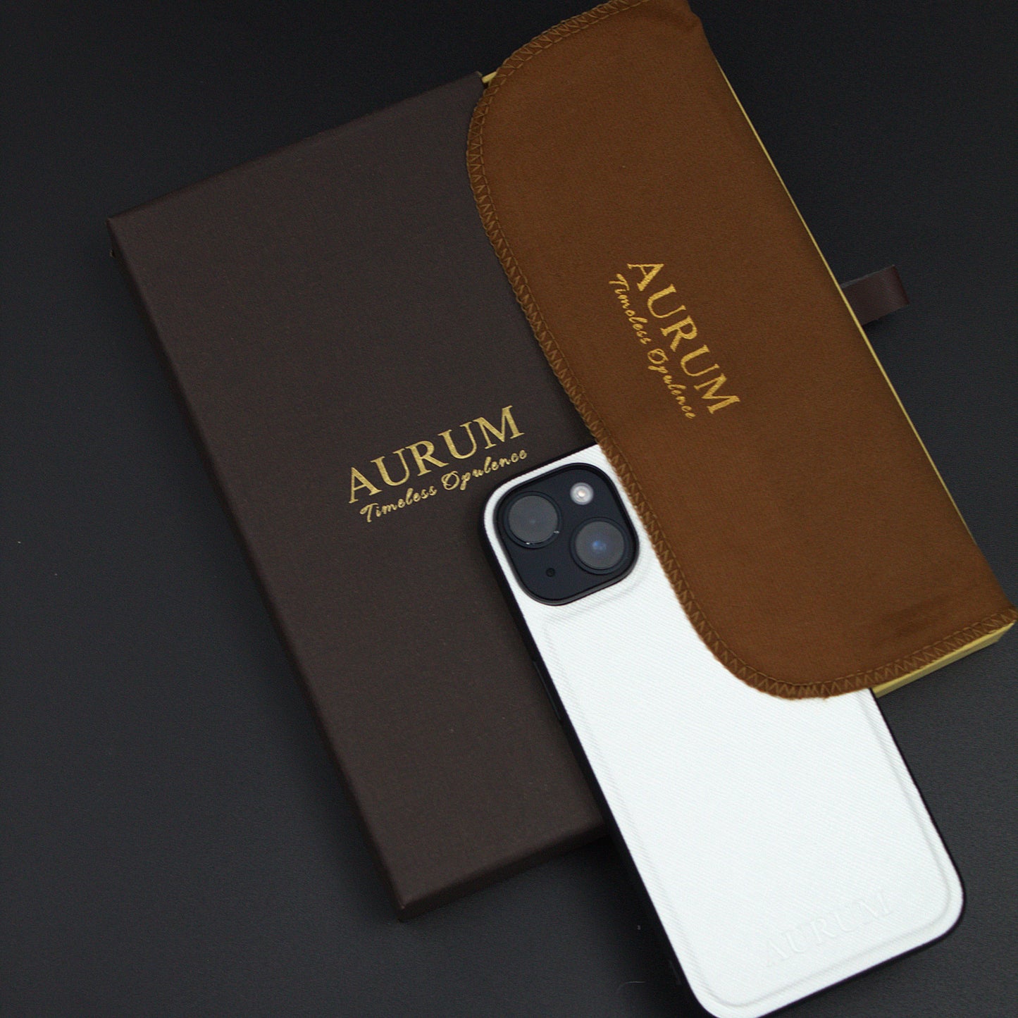  Snow White Luxury iPhone Case with Personalized packaging – AURUM